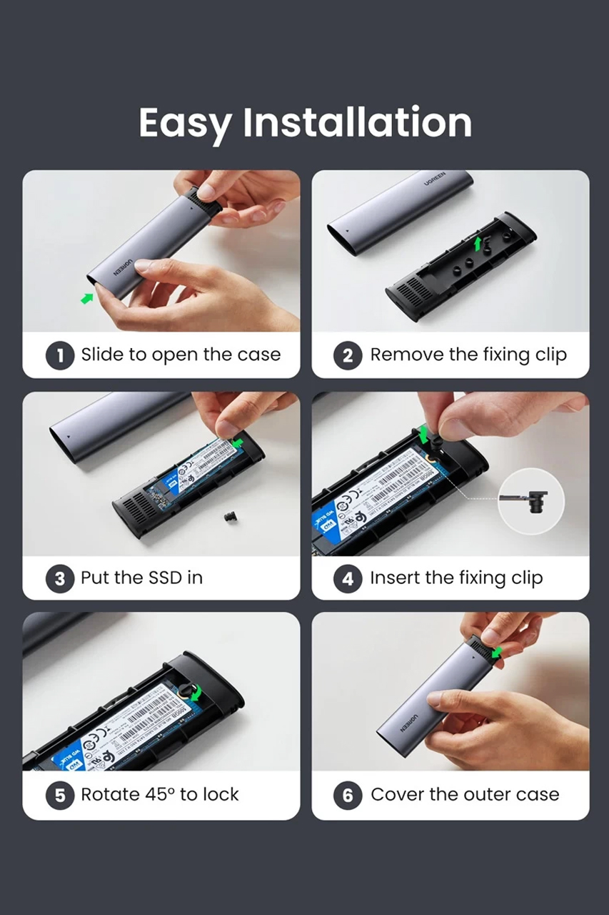 Ugreen CM400 M.2 NVMe SSD Enclosure (10902) Ugreen CM400 M.2 NVMe SSD Enclosure (10902)