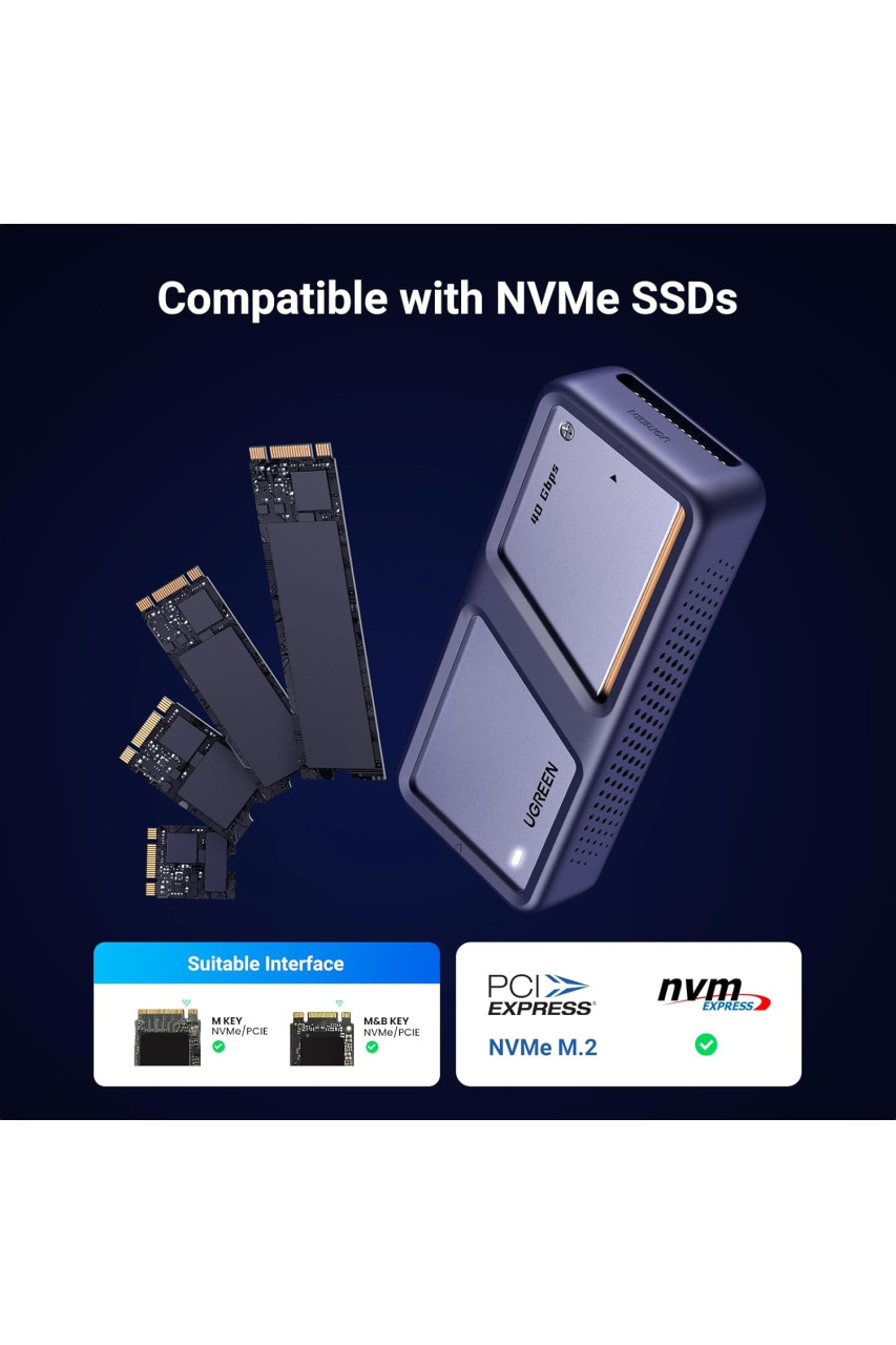 Ugreen CM642 USB4 M.2 NVMe 40gbps SSD Enclosure (15976) Ugreen CM642 USB4 M.2 NVMe 40gbps SSD Enclosure (15976)