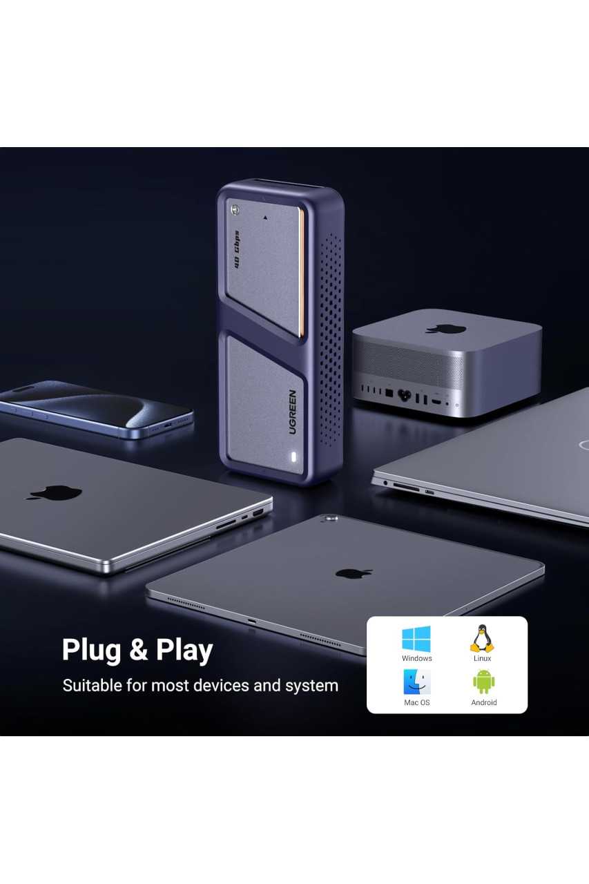 Ugreen CM642 USB4 M.2 NVMe 40gbps SSD Enclosure (15976) Ugreen CM642 USB4 M.2 NVMe 40gbps SSD Enclosure (15976)