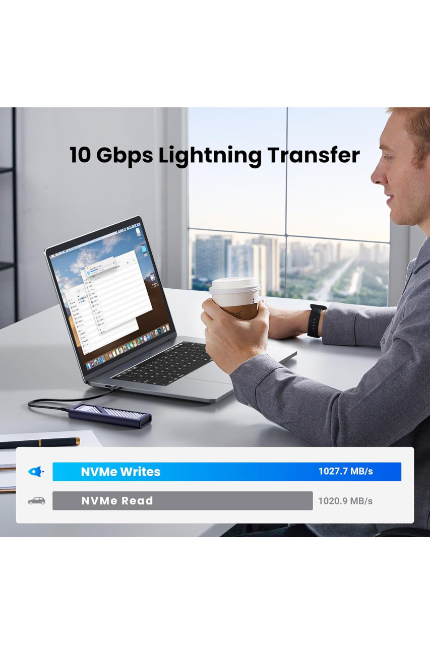 Ugreen CM559 M.2 Sata/NVMe Hard Drive Enclosure (90408) Ugreen CM559 M.2 Sata/NVMe Hard Drive Enclosure (90408)