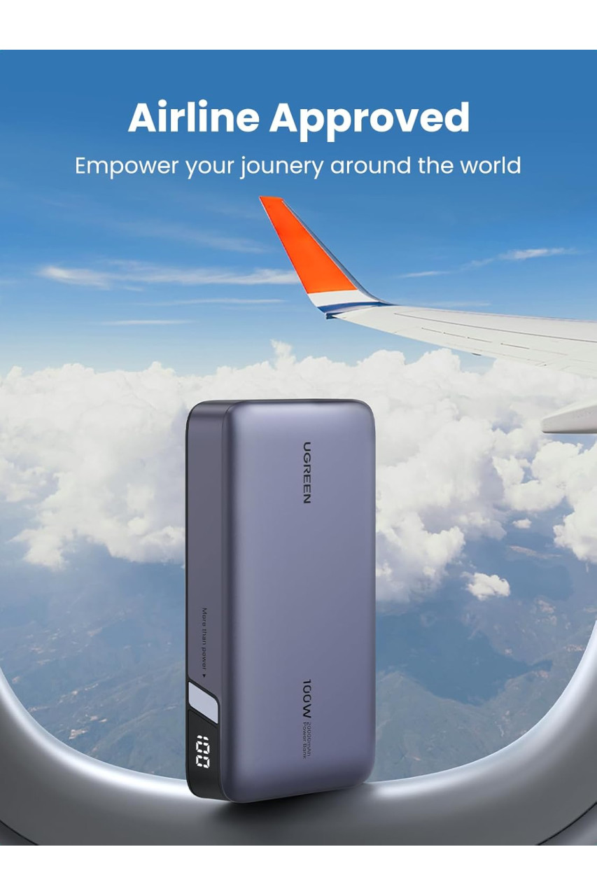 Ugreen PB720 20000mAh 100W Power Bank With Digital Display (25188) Ugreen PB720 20000mAh 100W Power Bank With Digital Display (25188)